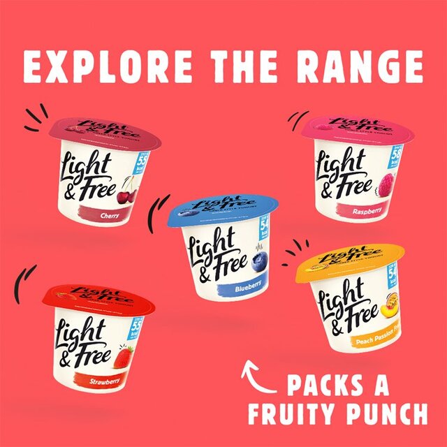 Light & Free Peach Passion Fruit 0% Added Sugar, Fat Free Yoghurt thumbnail 4