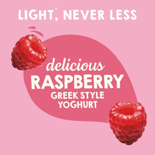 Light & Free Raspberry Greek Style Fat Free Yoghurt Multipack thumbnail 3