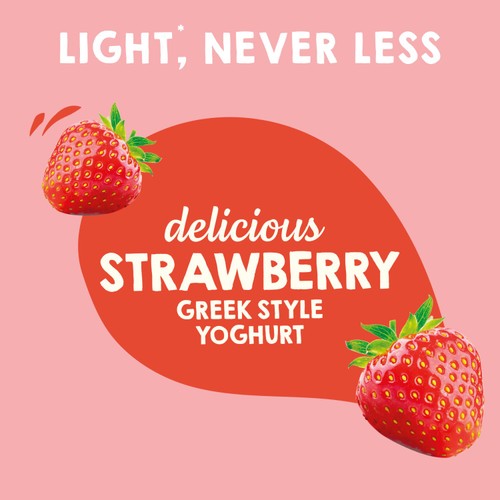 Light & Free Strawberry Greek Style Fat Free Yoghurt Multipack thumbnail 3