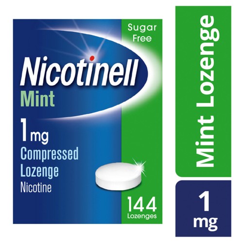 Nicotinell Nicotine Lozenge Stop Smoking Sugar Free Mint 1mg thumbnail 2