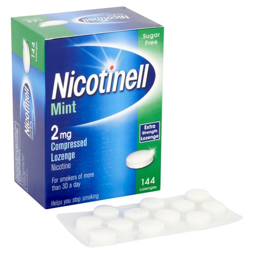 Nicotinell Nicotine Lozenge Stop Smoking Sugar Free Mint 2mg thumbnail 2