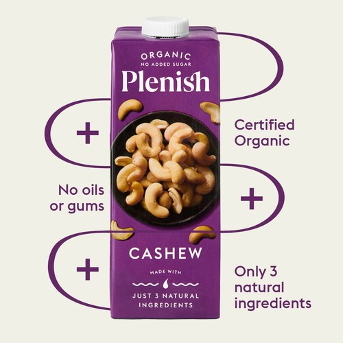 Plenish Organic Cashew Unsweetened Drink Long Life thumbnail 4