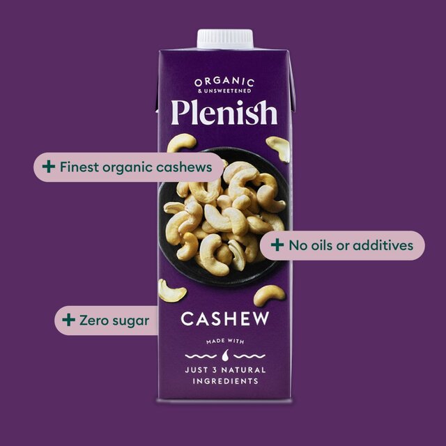 Plenish Organic Cashew Unsweetened Drink Long Life thumbnail 3