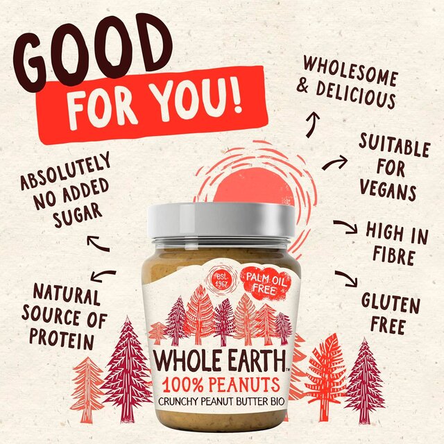 Whole Earth Organic Crunchy Palm Oil Free Peanut Butter thumbnail 7