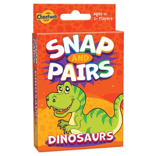 Dinosaur Snap & Pairs Card Game, 4yrs+