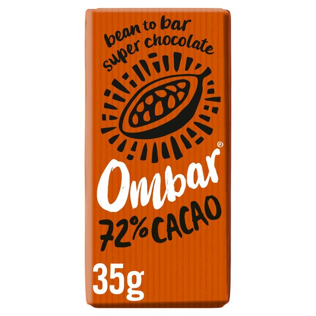 Ombar 72% Cacao Organic Vegan Fair Trade Dark Chocolate