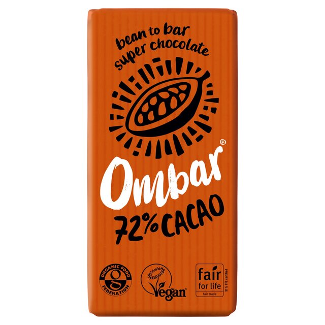 Ombar 72% Cacao Organic Vegan Fair Trade Dark Chocolate thumbnail 2