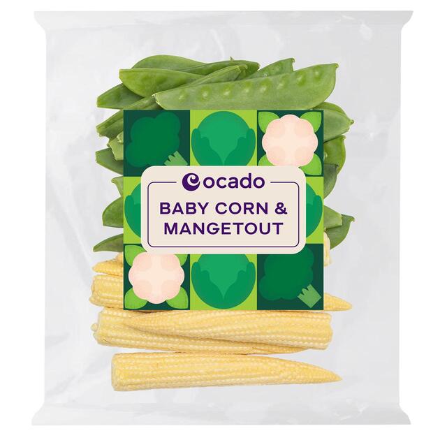 Ocado Baby Corn & Mangetout