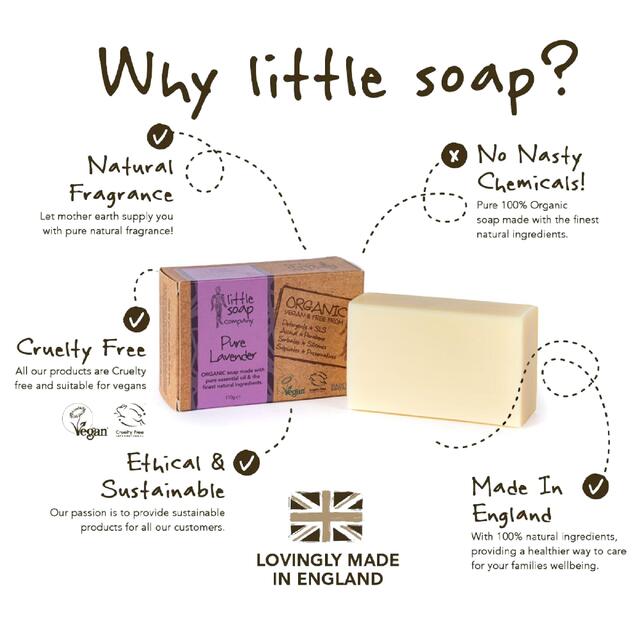 Little Soap Company Organic Bar Soap Lavender thumbnail 4