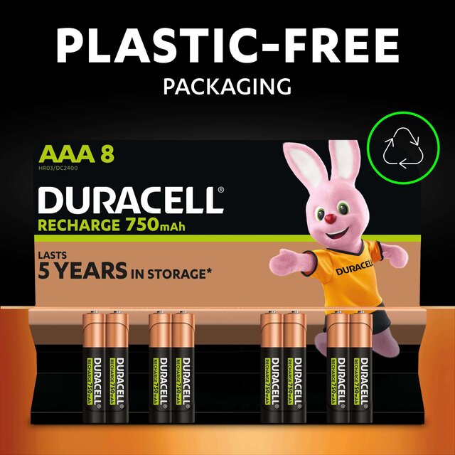 Duracell Recharge Plus AAA Rechargeable Batteries thumbnail 5