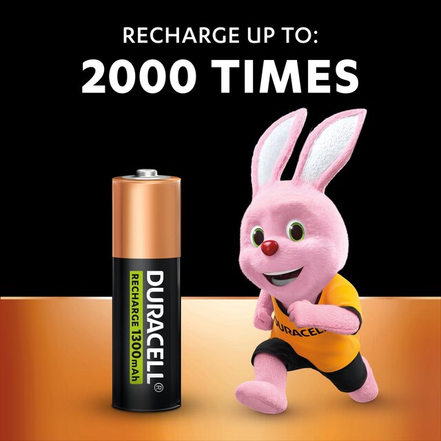 Duracell Recharge Plus AA Rechargeable Batteries thumbnail 2