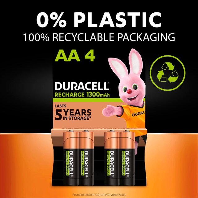 Duracell Recharge Plus AA Rechargeable Batteries thumbnail 3