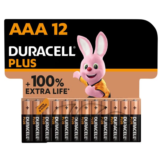Duracell Plus 100% AAA Alkaline Batteries