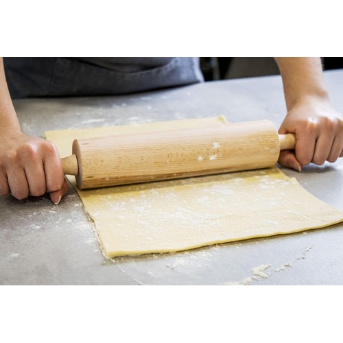 Kitchen Craft Revolving Rolling Pin, Beech  44cm thumbnail 4