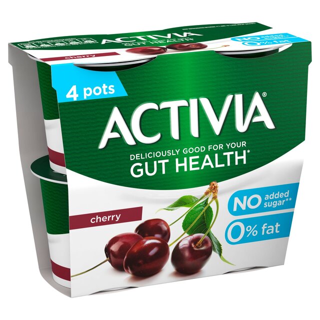 Activia Cherry No Added Sugar Fat Free Yoghurt thumbnail 3