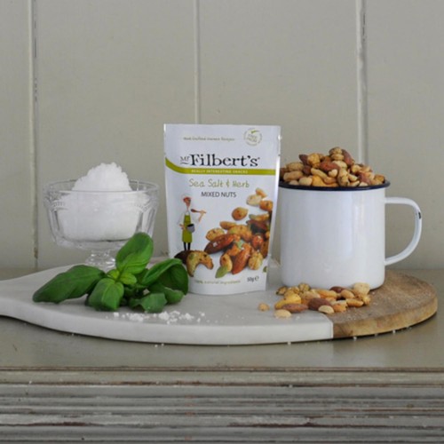 Mr Filberts Sea Salt & Herb Mixed Nuts Almonds, Peanuts & Cashews thumbnail 2