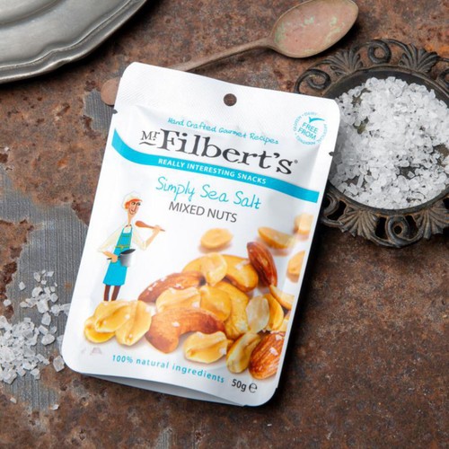 Mr Filberts Simply Sea Salt Mixed Nuts Almonds, Peanuts and Cashews thumbnail 3