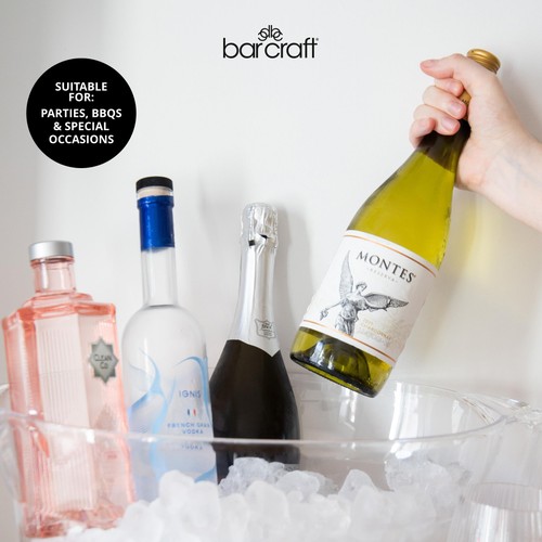 BarCraft Mix It Acrylic Oval Drinks Cooler Large thumbnail 7