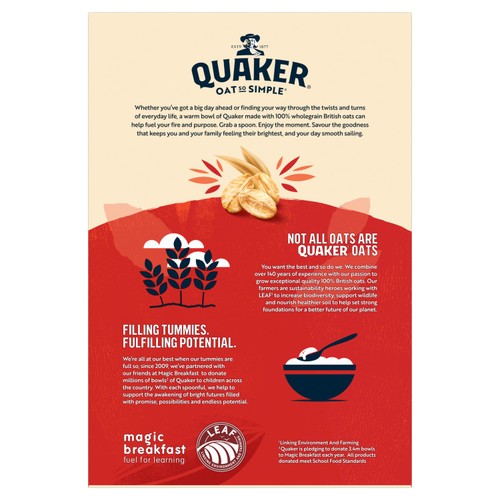 Quaker Oat So Simple Family Pack Original Porridge Sachets Cereal thumbnail 2