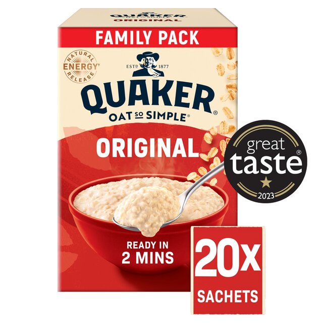Quaker Oat So Simple Family Pack Original Porridge Sachets Cereal
