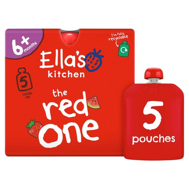 Ella's Kitchen The Red One Smoothie Baby Food Pouch 6+ Months