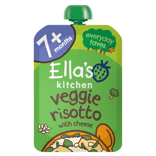 Ella's Kitchen Veggie Risotto with Cheese Baby Food Pouch 7+ Months