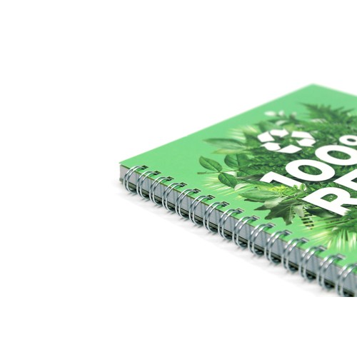 Silvine A5 Twin Wire Recycled Notebook thumbnail 4