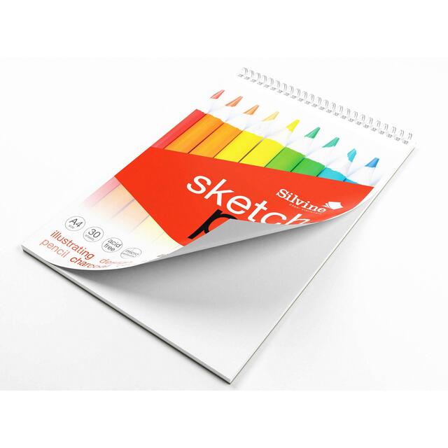 Silvine A4+ Twin Wire Sketch Pad thumbnail 3