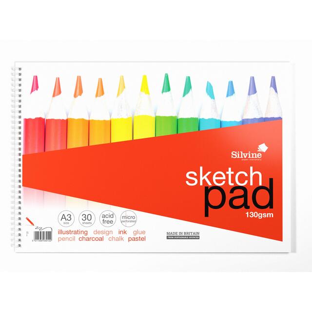 Silvine A3+ Twin Wire Sketch Pad