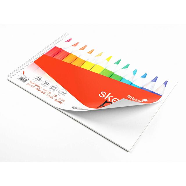 Silvine A3+ Twin Wire Sketch Pad thumbnail 3