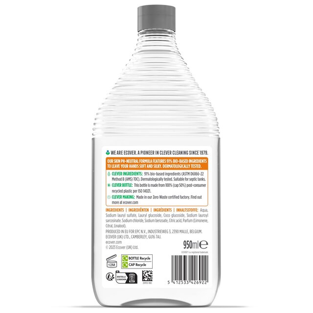 Ecover Liquid Soap Citrus & Orange Blossom Refill thumbnail 2