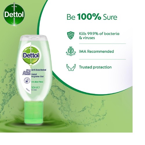 Dettol Antibacterial Hand Sanitiser Aloe Vera Gel thumbnail 3