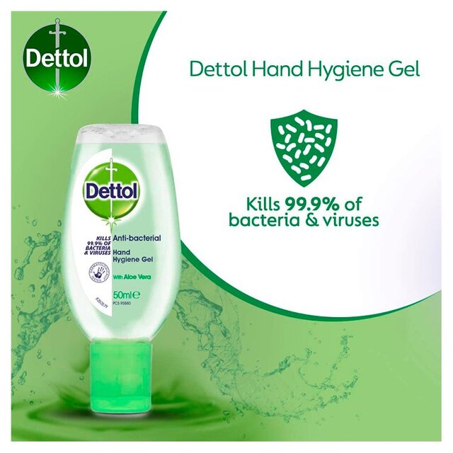 Dettol Antibacterial Hand Sanitiser Aloe Vera Gel thumbnail 2