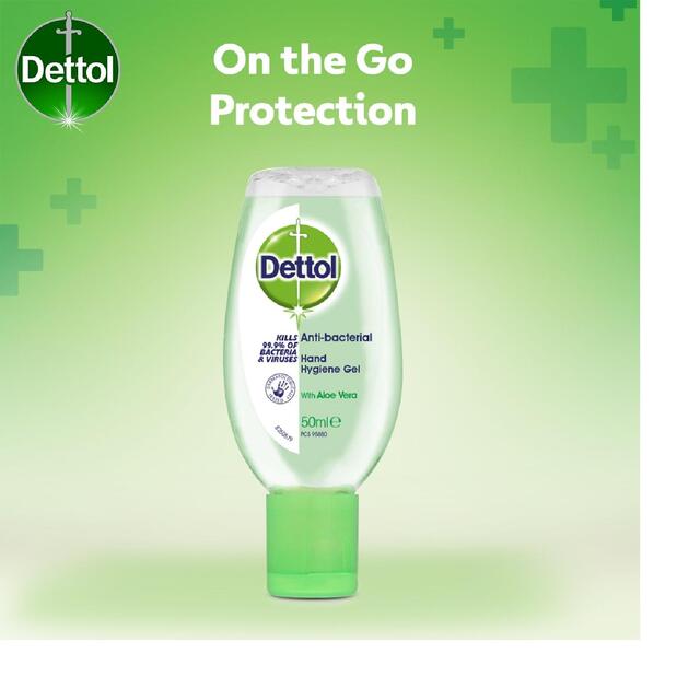 Dettol Antibacterial Hand Sanitiser Aloe Vera Gel thumbnail 5