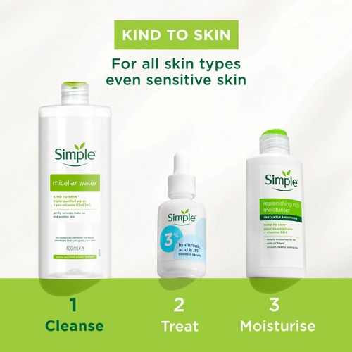 Simple Kind To Skin Micellar Cleansing Water thumbnail 3