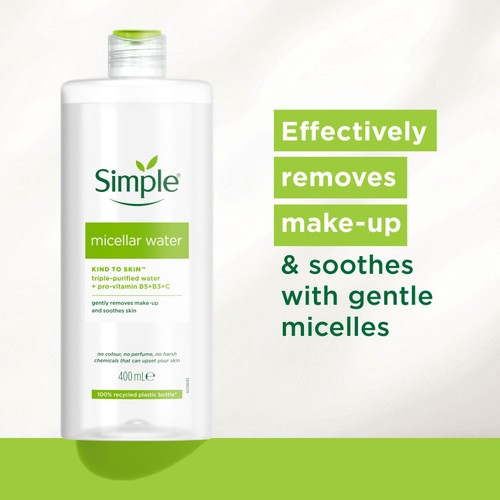 Simple Kind To Skin Micellar Cleansing Water thumbnail 4