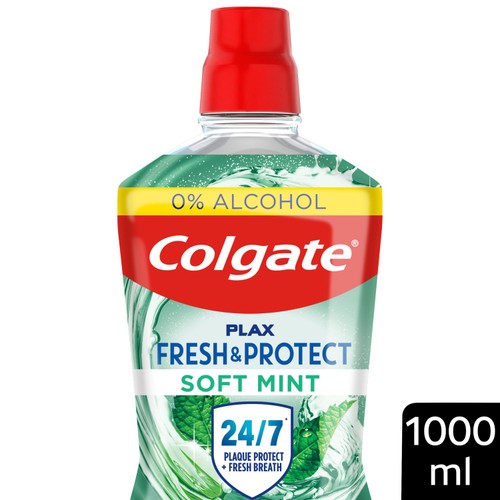 Colgate Plax Soft Mint Mouthwash Alcohol Free 