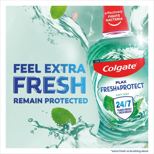 Colgate Plax Soft Mint Mouthwash Alcohol Free  thumbnail 3