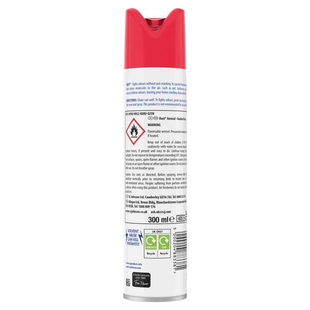 Oust Odour Eliminator Aerosol Garden Fresh Air Freshener thumbnail 3