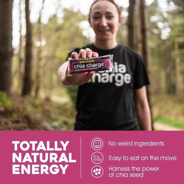 Chia Charge Cranberries Chia Seed Flapjack - no added sugar thumbnail 4