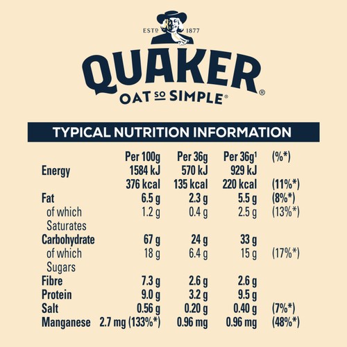 Quaker Oat So Simple Family Pack Golden Syrup Porridge Sachets Cereal thumbnail 6