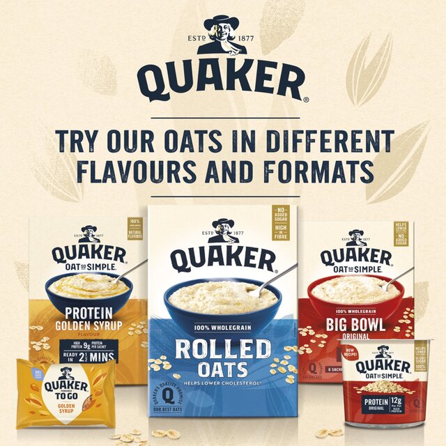 Quaker Oat So Simple Big Bowl Golden Syrup Porridge Sachets Cereal thumbnail 7