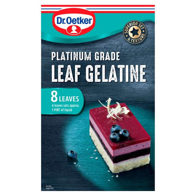 Dr. Oetker Platinum Grade Leaf Gelatine thumbnail 2