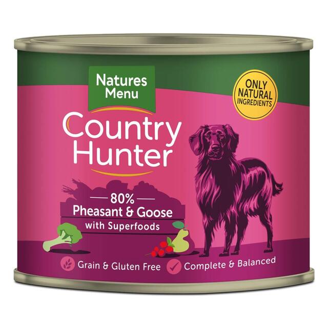 Natures Menu Country Hunter Pheasant & Goose Wet Dog Food Cans