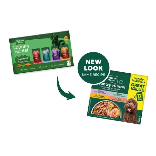 Natures Menu Country Hunter Superfood Selection Wet Dog Food Pouches thumbnail 2