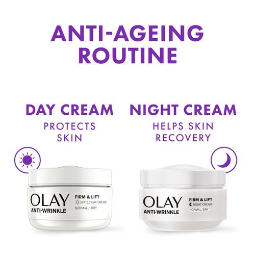 Olay Anti-Wrinkle Firm & Lift Moisturiser Night Cream thumbnail 6