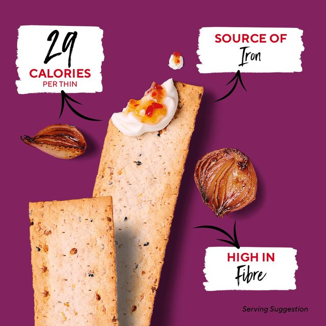 Ryvita Thins Caramelised Onion Flatbread Crackers thumbnail 10