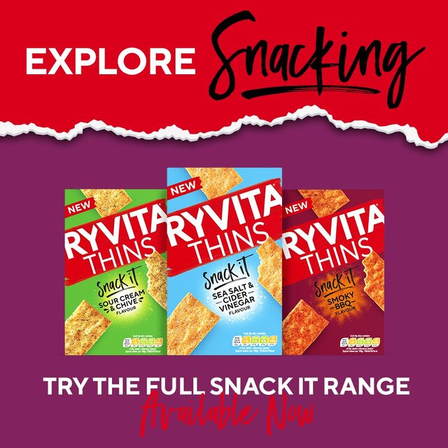 Ryvita Thins Caramelised Onion Flatbread Crackers thumbnail 5