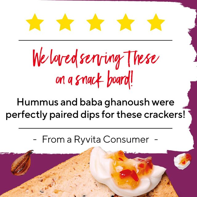 Ryvita Thins Caramelised Onion Flatbread Crackers thumbnail 6