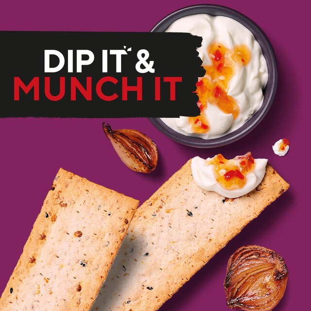 Ryvita Thins Caramelised Onion Flatbread Crackers thumbnail 9